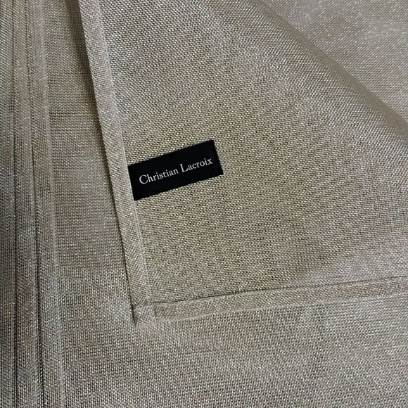 Christian Lacroix Gold Mesh Placemats, Set of 3, 13x19, Metallic Table Linens - Picture 2 of 3